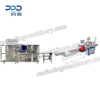 30-120τεμ. Semi Auto Wet Wipes Machine With Semi Auto Lid Machine (6 Lanes)